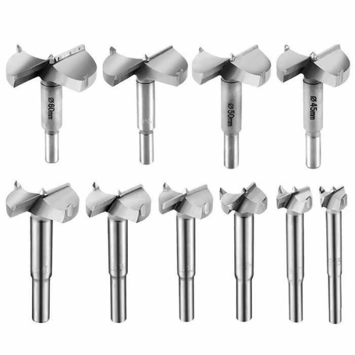 10 Fraises En Bout Carbure Tungstène 1/8" (3.175mm) - 1 Cannelure, Pour CNC, Gravure, Bois, Acrylique