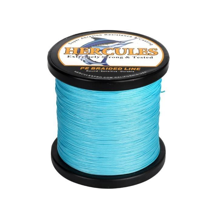Blue-10 -fil de pêche tressé,12 brins,300M,15 couleurs,100% PE