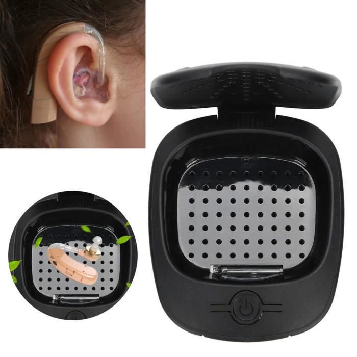 Boîte de séchage UV pour aide auditive Mini Boîte de Séchage pour Aide Auditive Déshumidificateur à Amplificateur -LAF