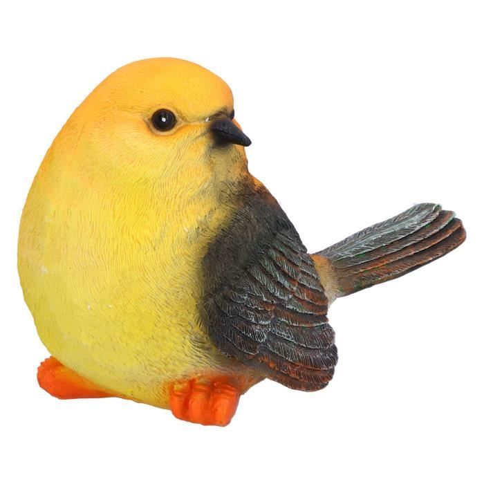 Statue Colombe En Résine - 38x23x11 Cm, Figurine Oiseau Artificiel Pour Décoration Jardin Intérieur