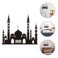 1pc décoratif Pratique Rétitilisable Musulman stickers - lettres adhesives decoration murale - tableau - cadre photo - sticker-1