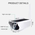 TEMPSA HD Caméra IP de capteur de mouvement PIR de sécurité sans fil CCTV solaire-1