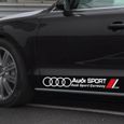 2pcs sticker autocollants  pour voiture Audi TT S3 S4 S5 S6 S8 S-Line  ​A4L A3 A6L Q3 Q5 A5 A7 A8 TT blanc-1