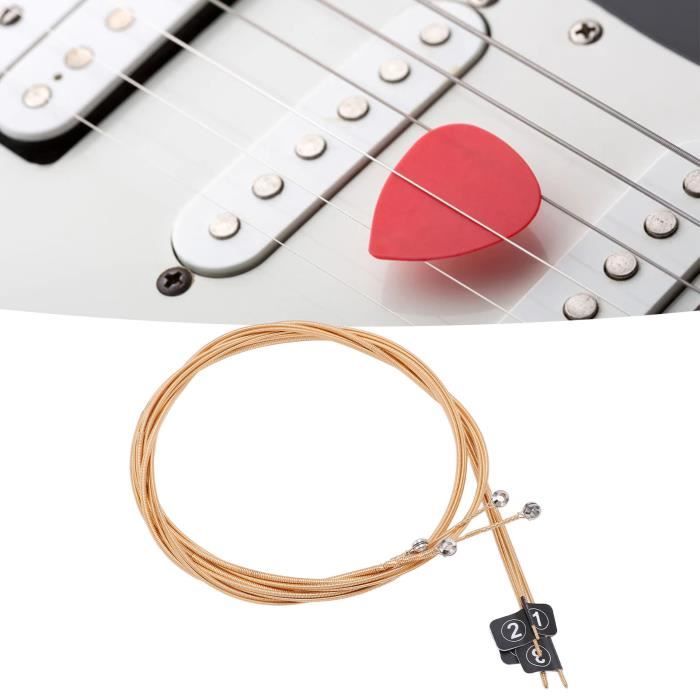 BEL-7293629075013-Corde de basse 4Pcs Bass String Metal G D A E 4 Notes  Instrument Kit d'accessoires pour remplacement