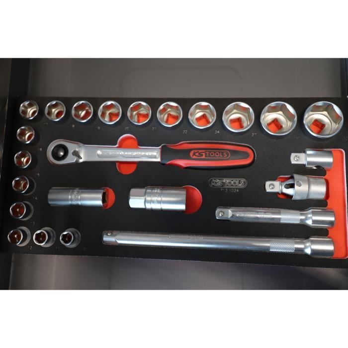 KS TOOLS 813.0213 SCS 1/4+3/8 Module de douilles, modules système 1.1