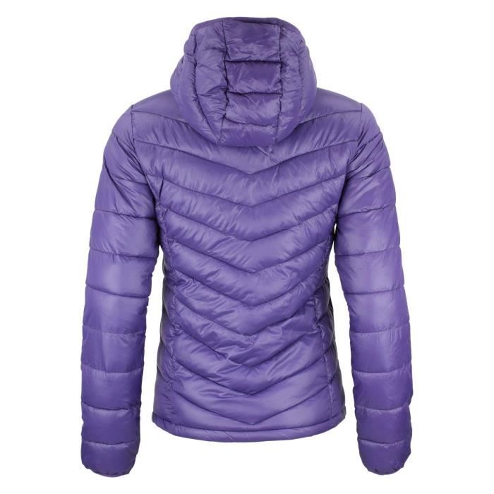 Doudoune fine fille GANSEO Sports d hiver Violet Impermeable Ski
