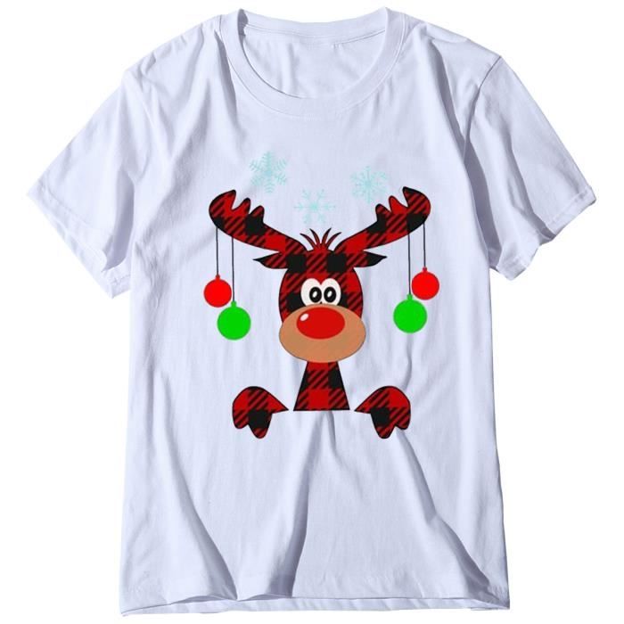 T-shirt Noël femme marine 100% coton L TEX : le t-shirt à Prix Carrefour