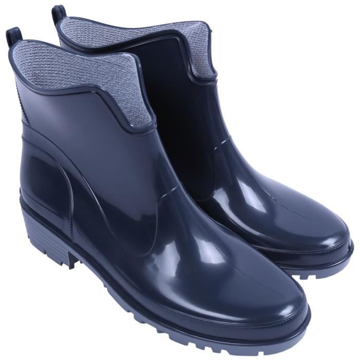 Bottes de pluie bleues marine en caoutchouc, Fille