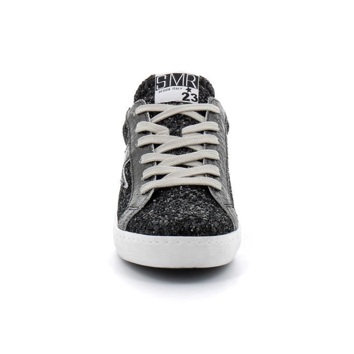 Basket SEMERDJIAN MAYA Noir Homme Cuir Lacets Noir