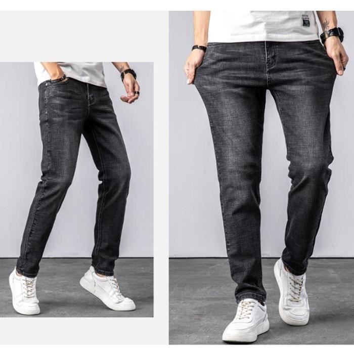 Pantalon Jean Noir Stretch Save The Queen Taille Basse W31 - Occasion Très Bon état