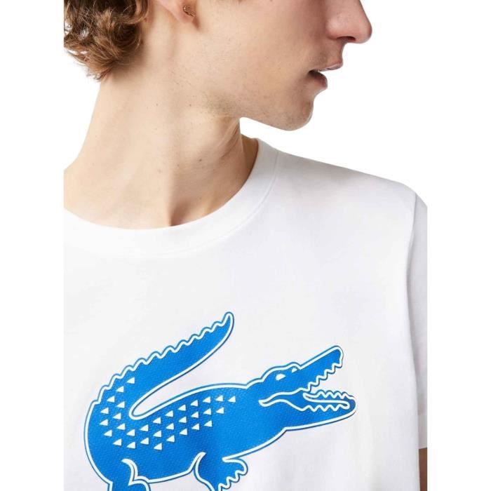 Lacoste blanche et bleu outlet