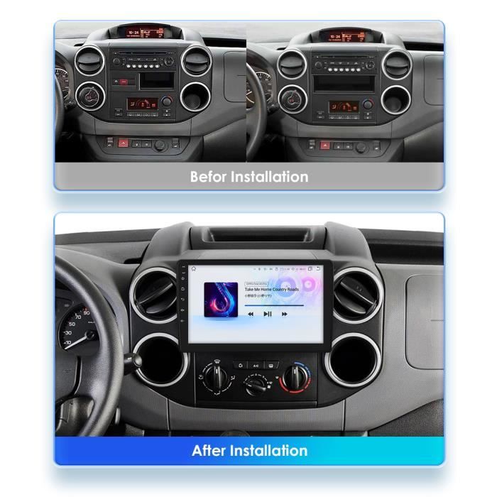 2+32G Lecteur multimédia de voiture Android pour Peugeot Partner Citroen  Berlingo B9 GPS Navi stéréo Audio tête unité AutoRadio - Cdiscount Auto