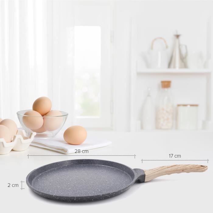 Poele A Crepe Induction Gokelomg Poêle à Crêpes Anti-adhésive - Mini Poêle Avec Poignée En Cookut - La Fabuleuse Poêle 8 En 1