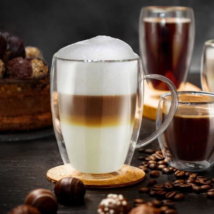 Delonghi 5513214611 Pack de 2 Verre à café latte isolé - Cdiscount  Electroménager