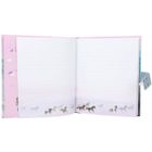 Depesche Journal Intime Miss Melody – 192 Pages Lignées – Cadenas Cœur – Motif Chevaux – Autocollants Inclus – 19 X 16 X 3 Cm