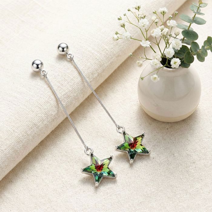 Lot De 2 Boucles D'oreilles Pendantes - Occasion - Bijoux Fantaisie Sans Marque