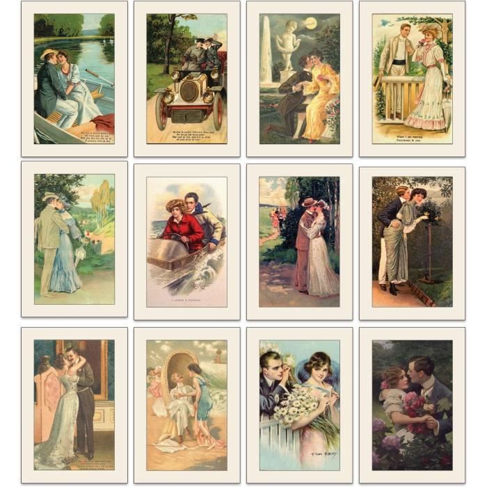 52 Cartes Postales Mariage Edition Seidel - Qualité Premium 350g/m²