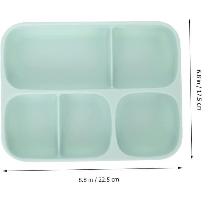 ZHOUBA Plateau En Silicone Avec Compartiments Pour Nourriture De Bébé