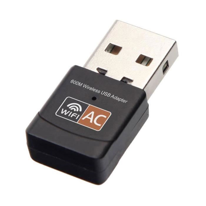 Clé WiFi USB Double Bande AC600 Mbps | 2,4 GHz / 5 GHz | Realtek | Plug & Play | Pour PC Fixe, Portable, Tablette - 3