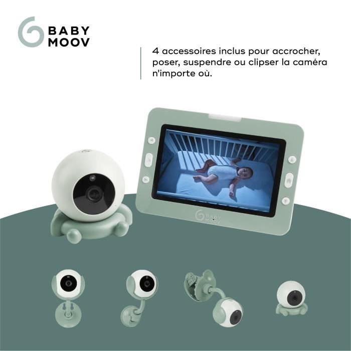 BABYMOOV Babyphone vidéo YOO Go+ - Batterie rechargeable - 4 accessoires  supports caméra inclus - Grand écran 5 - Cdiscount Puériculture & Eveil  bébé