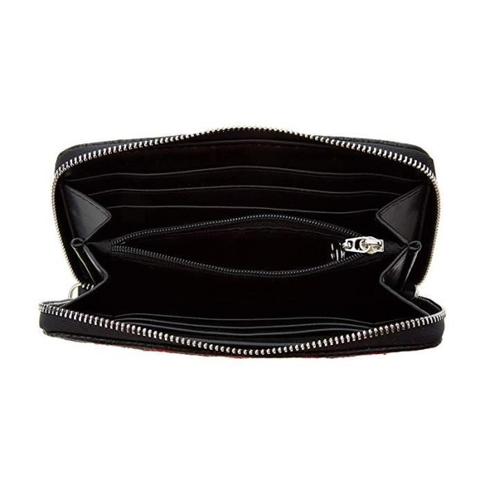 Portefeuille Desigual Manuela Mini Zip Noir Cdiscount Bagagerie