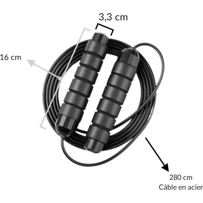 YDHfdc 15 Pièces Corde A Sauter Sport Antidérapant Corde à Sauter