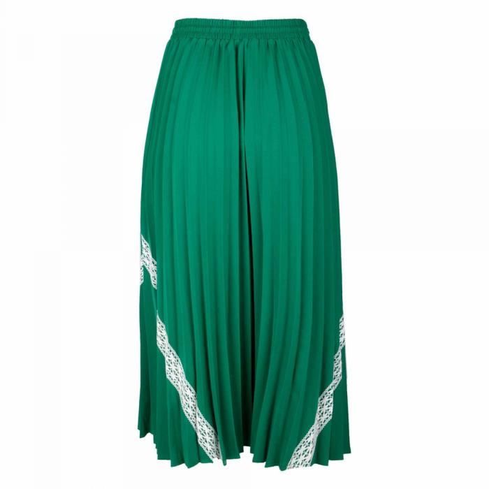 Jupe longue plisse sequoi spencer sound Femme GRACE MILA Vert