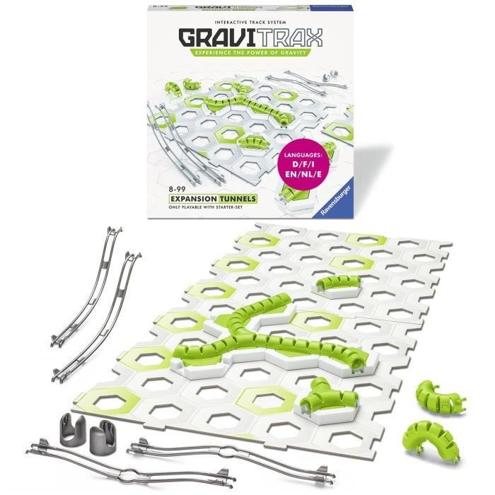 GraviTrax Set d'extension Tunnels - Jeu de construction STEM - Circuit de billes  créatif - Ravensburger 18 pièces - dès 8 ans - Cdiscount Jeux - Jouets