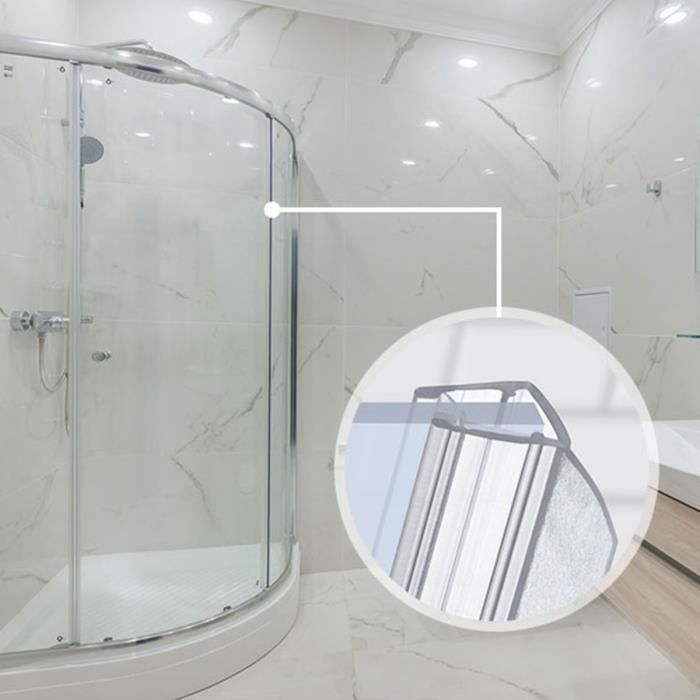 STEIGNER Joint de douche pour paroi en verre, 30cm, vitre 5/ 6 mm