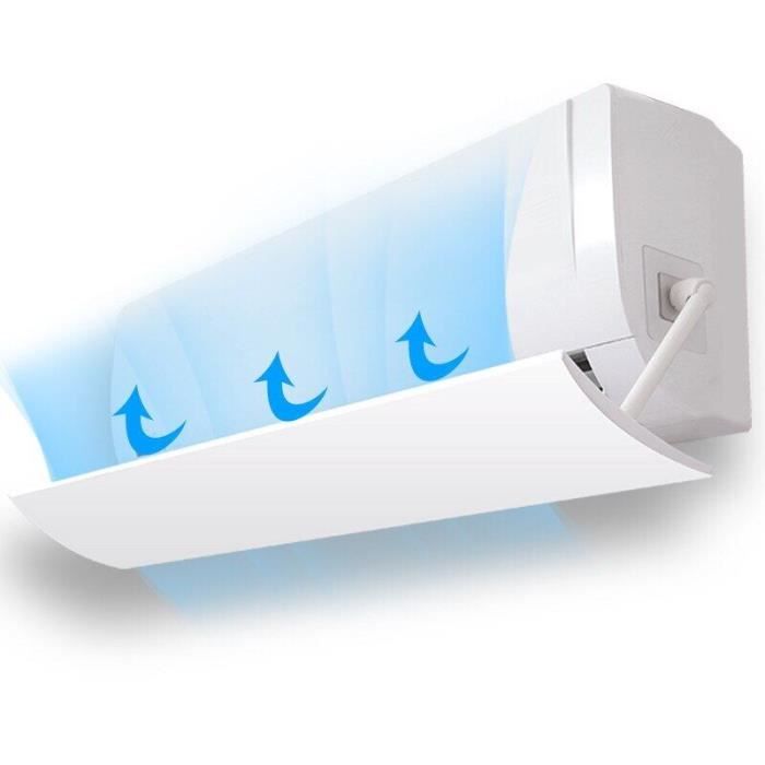 Déflecteur D'air Réglable Pour Bouches De Climatisation - Ajustable De 60 à 92 Cm - Fixation élastique Stable - Idéal Plafond Ou Mur