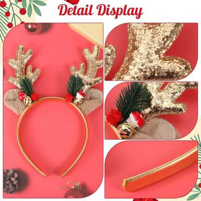 JIEBAO Bandeau De Renne De Noël, Serre Tete Renne Noel Serre Bandeaux