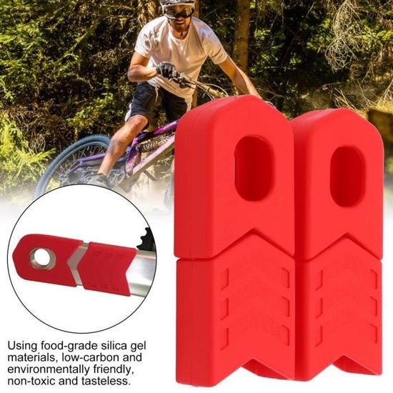 2x Vélo RISK Manivelle Bras Bottes MTB Vélo Pédalier silicone Housse de protection