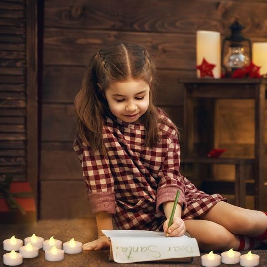 30x Bougies LED électriques Lumière scintillante Blanc chaud avec Télécommande