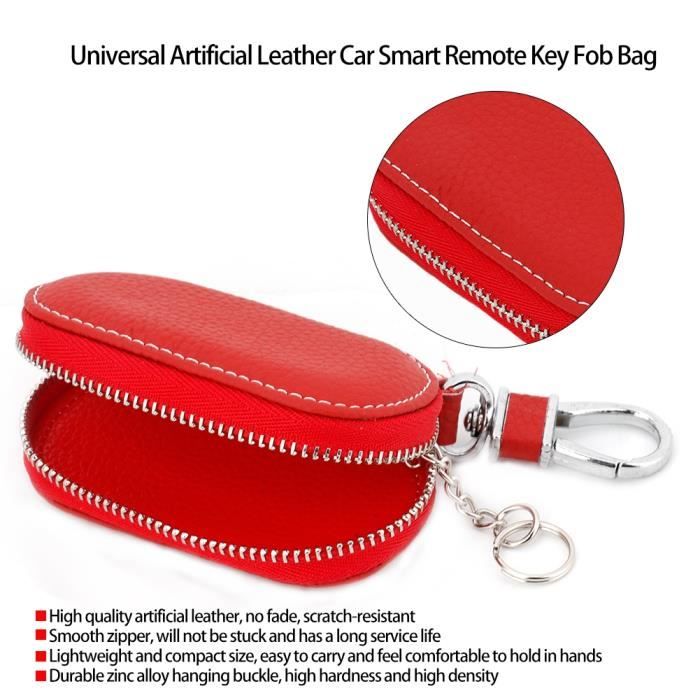 Garosa sac de clé de voiture à glissière Universel en cuir artificiel  voiture télécommande porte-clés sac Smart Key Holder - Cdiscount Bagagerie  - Maroquinerie