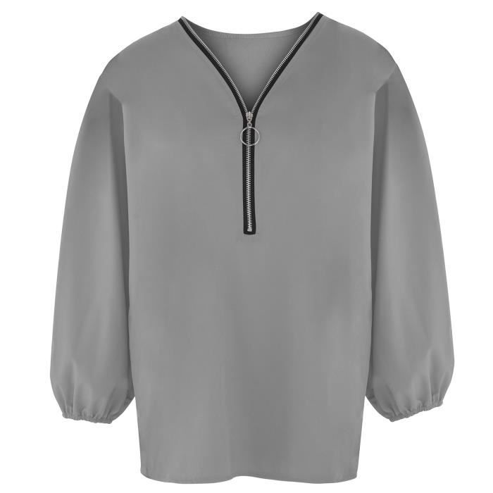 Blouse fermeture éclair devant discount