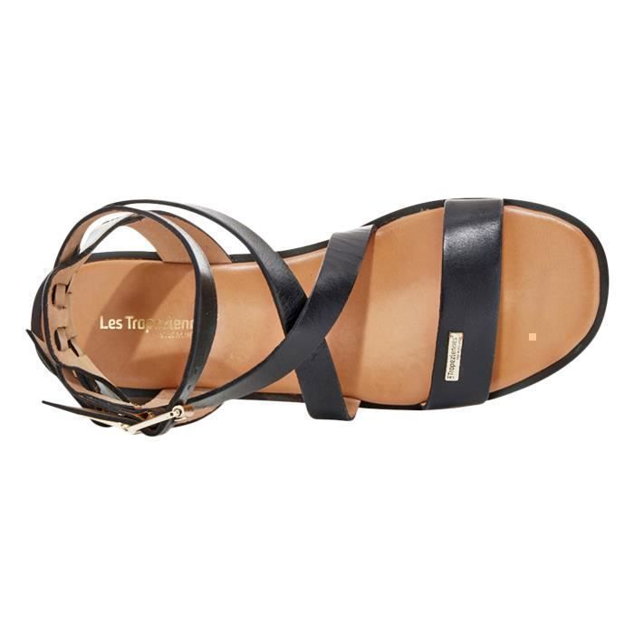 Sandales Les Tropeziennes Par Belarbi Hocean Noir Femme Cuir
