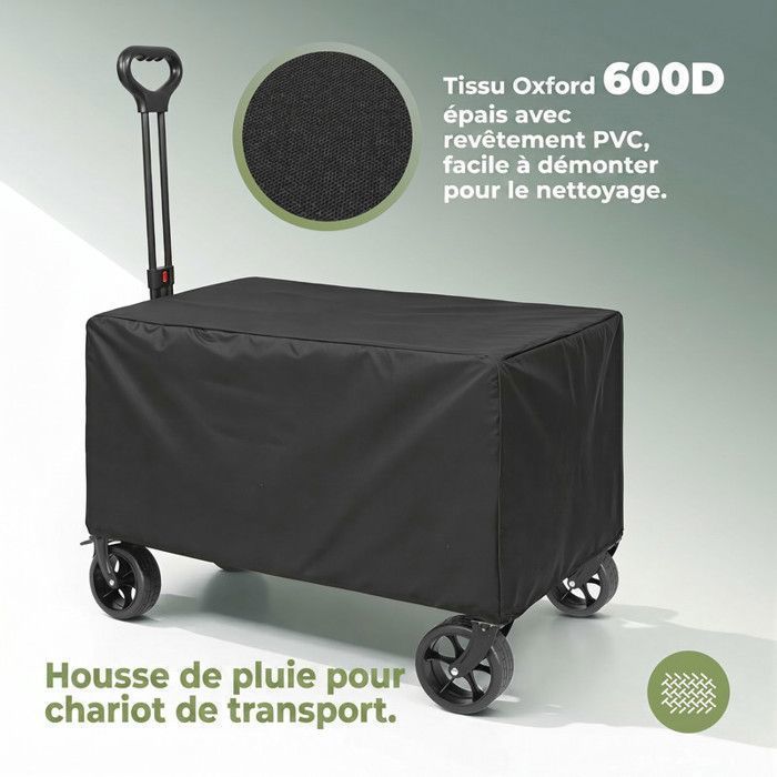 Table Pliante Pour Chariot De Camping – Alliage Alu – Charge 30 Kg – S Ou L – Noir Ou Bois