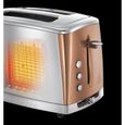 Grille-pain Luna - RUSSELL HOBBS - 2 tranches - Technologie Fast Toast - Inox & Cuivré Rosé-5