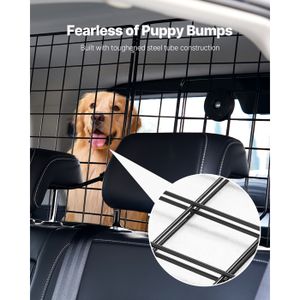 Grille Séparation Chien Voiture Démontable START – Sécurité & Confort Pour SUV & Break