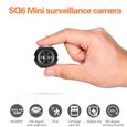 Caméra de surveillance Sq6 Mini HD 1080p avec vision nocturne 2MP - Batterie intégrée - Caméscope portable-0