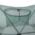 Filet de pêche automatique à 6 trous Cage de crevettes en nylon pliable en nylon-0