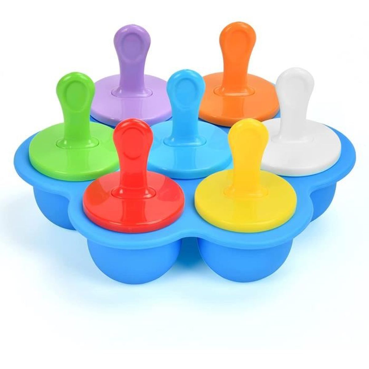Moules à Glace Colorés Pour Enfants - Mini Moules à Suçons Glacés, Matière PP Sans BPA, Idéal Pour Jus Et Yaourts - 10