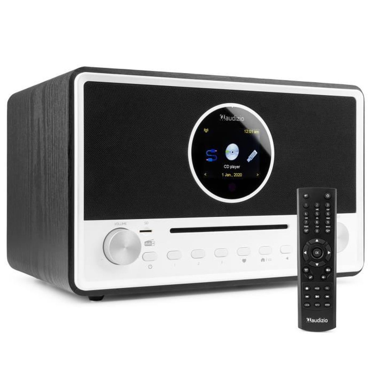 Audizio Lucca Radio DAB+ WiFi 60W Noir, écran LCD 2.8“ Cdiscount TV Son Photo