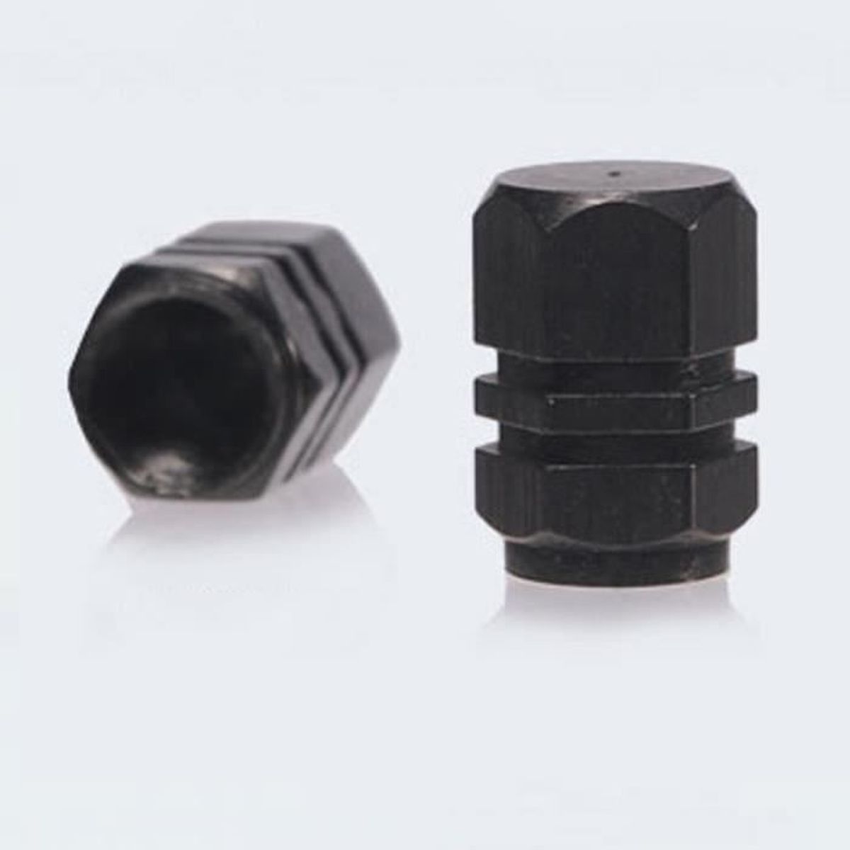 Lot De 4 Bouchons De Valve Tête De Mort V2 Noir - Pour Voiture, Moto, Vélo (valves Standard) - Décoration Personnalisation