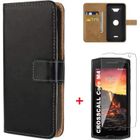 Housse - BOONGET - Crosscall Core X4 - Étui à rabat - PU Cuir - Noir - Antichoc