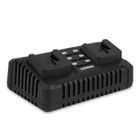 VONROC Chargeur rapide double 20V - Gamme VPower 20V – Pour batteries 2.0Ah & 4.0Ah