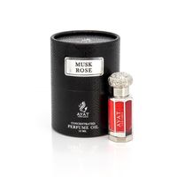 AYAT PERFUMES – Extrait de Parfum Musk Rose 12ml | Fabriqué à Dubai | Unisexe Sans Alcool | Huile Parfumée Arabian Longue Durée