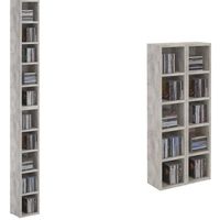 Etagères modulables MUSIQUE - IDIMEX - Lot de 2 meubles de rangement en colonne - 10 compartiments - Décor béton