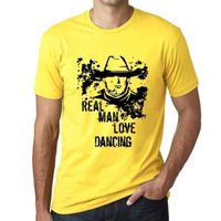 Homme Tee-Shirt Les Vrais Hommes Aiment Danser – Real Men Love Dancing – T-Shirt Vintage