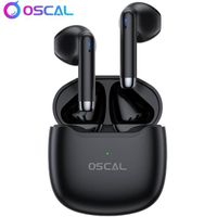 Oscal HiBuds 5 Ecouteur Bluetooth sans Fil Bluetooth 5.3 Oreillette Sportif Stéréo IPX4 étanche pour iOS Android - Noir